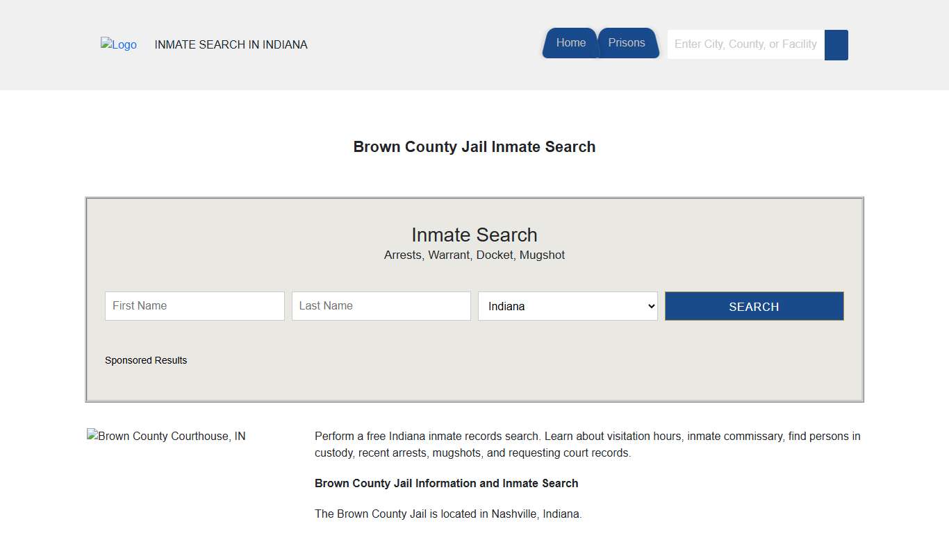 Brown County Jail Inmate Search | Indiana Jail Roster